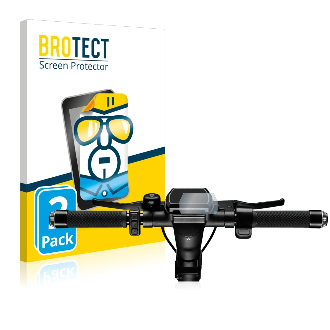 Vorderseite einer Produktverpackung mit dem Markenlogo BROTECT. Daneben ist das Gerät SoFlow SO4 Pro (2. Gen.) mit dem zugehör