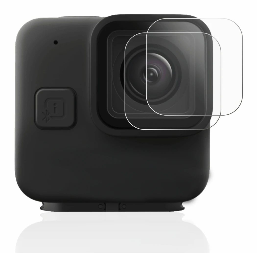 Abbildung des Geräts GoPro Hero 11 mini Linse (Gehäuse) mit einer Vielzahl des Displayschutzes.