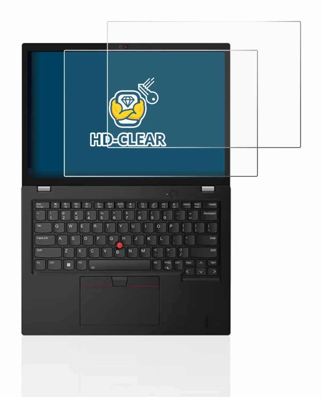 Abbildung des Geräts Lenovo Thinkpad L13 Gen 3 mit einer Vielzahl des Displayschutzes.