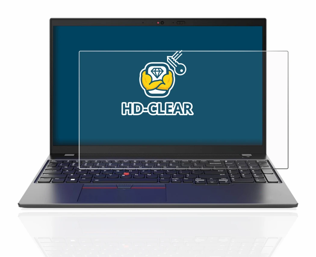 Abbildung des Geräts Lenovo ThinkPad L15 Gen 4 mit einer Vielzahl des Displayschutzes.