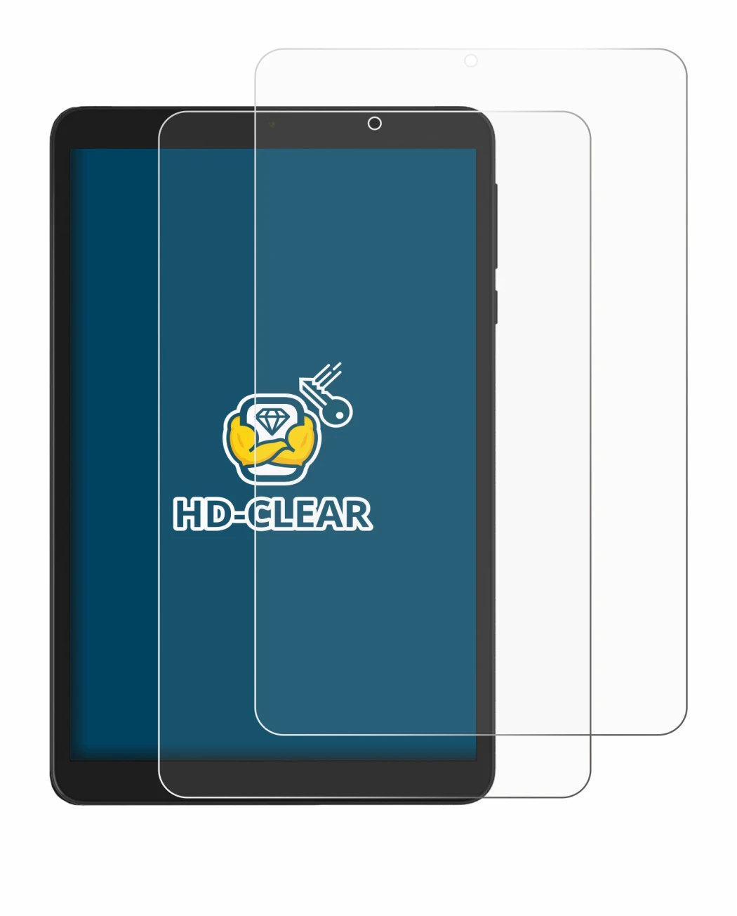 Abbildung des Geräts Doogee T20 Mini mit einer Vielzahl des Displayschutzes.