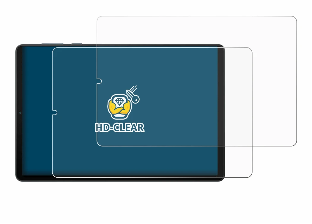 Abbildung des Geräts Lenovo Legion Y700 (2023) mit einer Vielzahl des Displayschutzes.