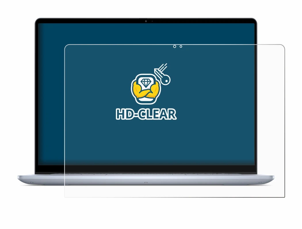 Abbildung des Geräts Dell Inspiron 16 7640 2-in-1 mit einer Vielzahl des Displayschutzes.