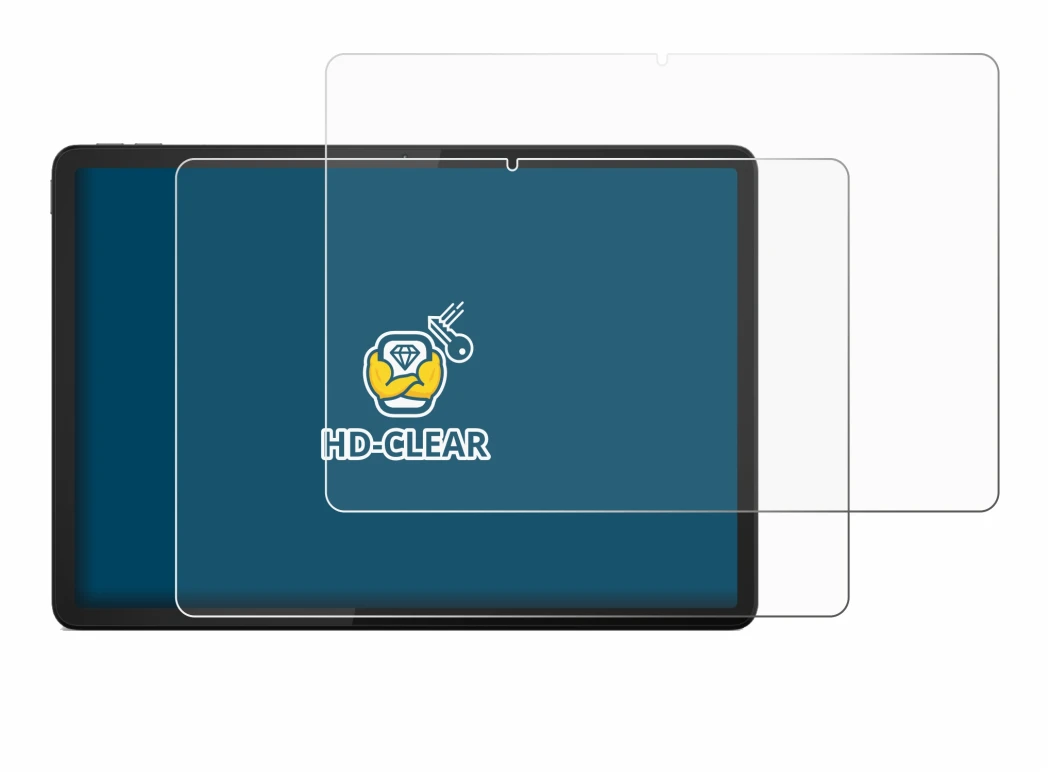 Abbildung des Geräts Lenovo Tab M11 mit einer Vielzahl des Displayschutzes.