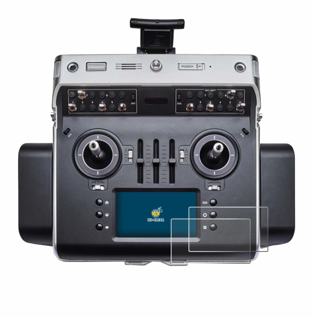 Abbildung des Geräts Graupner MC-32ex mit einer Vielzahl des Displayschutzes.