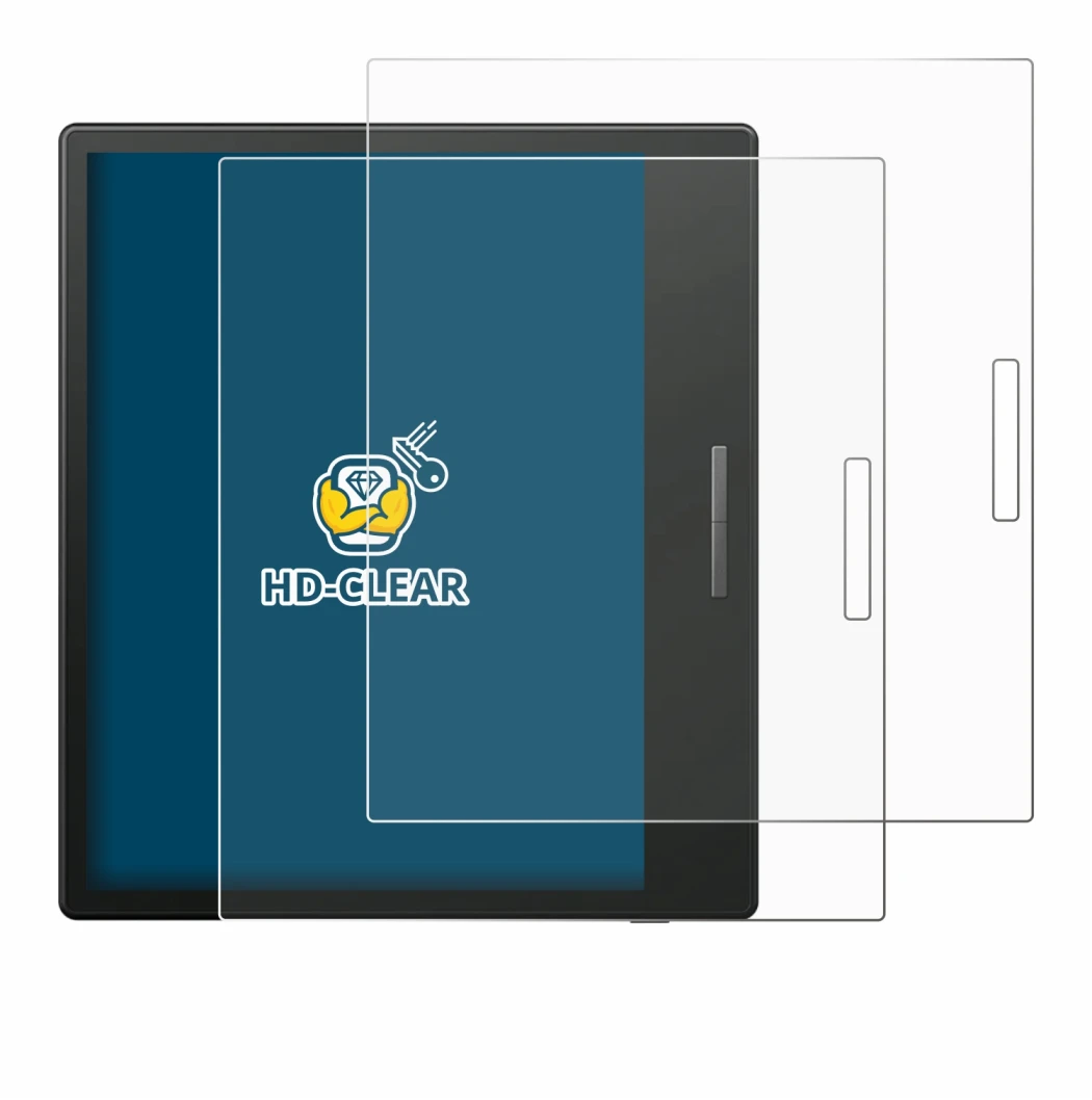 Abbildung des Geräts Boox Go Color 7 mit einer Vielzahl des Displayschutzes.