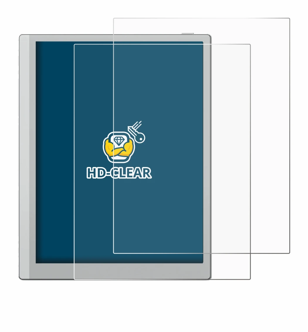 Abbildung des Geräts Boox Go 10.3 mit einer Vielzahl des Displayschutzes.
