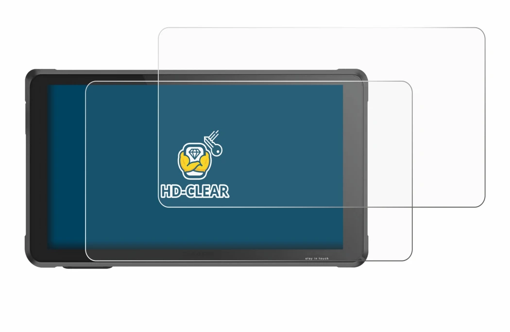 Abbildung des Geräts Interphone RideSync Sync55 mit einer Vielzahl des Displayschutzes.