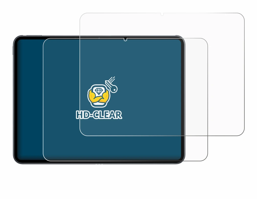 Abbildung des Geräts OnePlus Pad 2 mit einer Vielzahl des Displayschutzes.