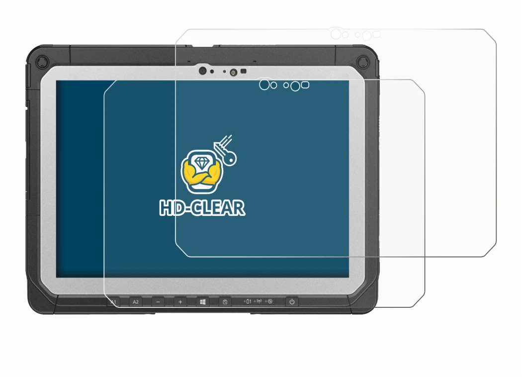 Abbildung des Geräts Panasonic Toughbook CF-20 MK2 mit einer Vielzahl des Displayschutzes.