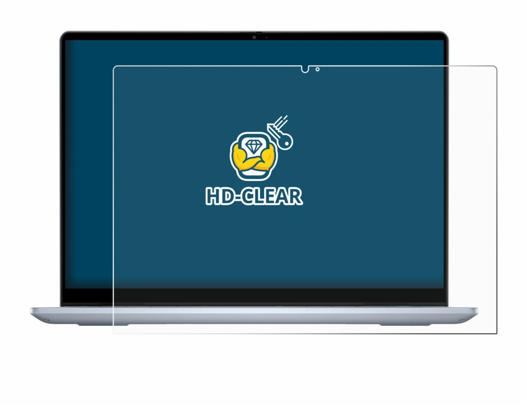 Abbildung des Geräts Dell Inspiron 14 7445 2-in-1 mit einer Vielzahl des Displayschutzes.