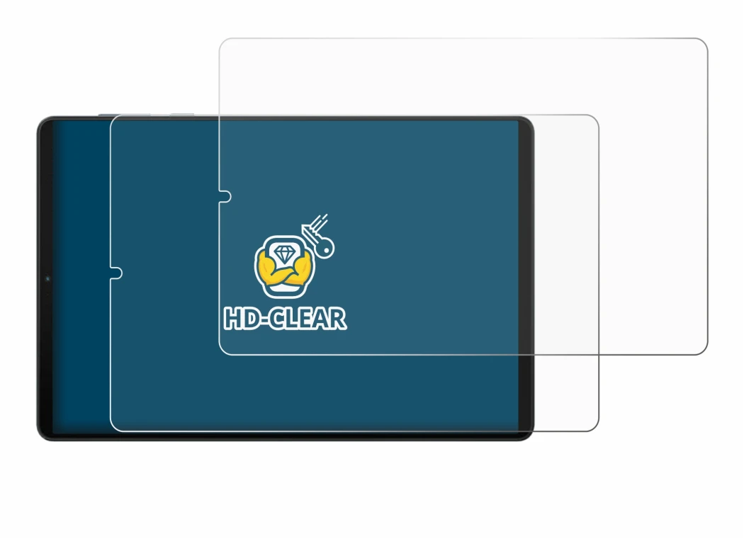 Abbildung des Geräts Lenovo Legion Y700 (2024) mit einer Vielzahl des Displayschutzes.