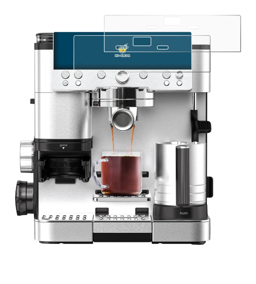 Abbildung des Geräts Ninja Luxe Cafe Premier ES601EU mit einer Vielzahl des Displayschutzes.