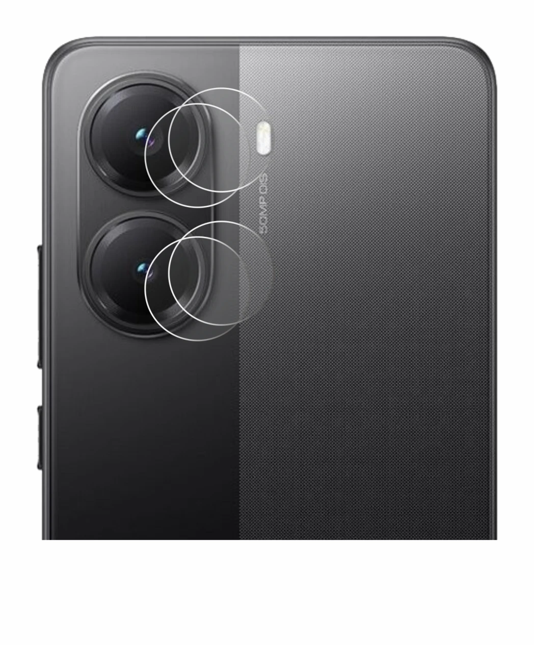 Abbildung des Geräts Xiaomi Poco X7 Pro (NUR Kameraschutz) mit einer Vielzahl des Displayschutzes.