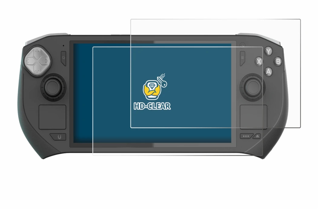 Abbildung des Geräts Zotac Gaming Zone mit einer Vielzahl des Displayschutzes.