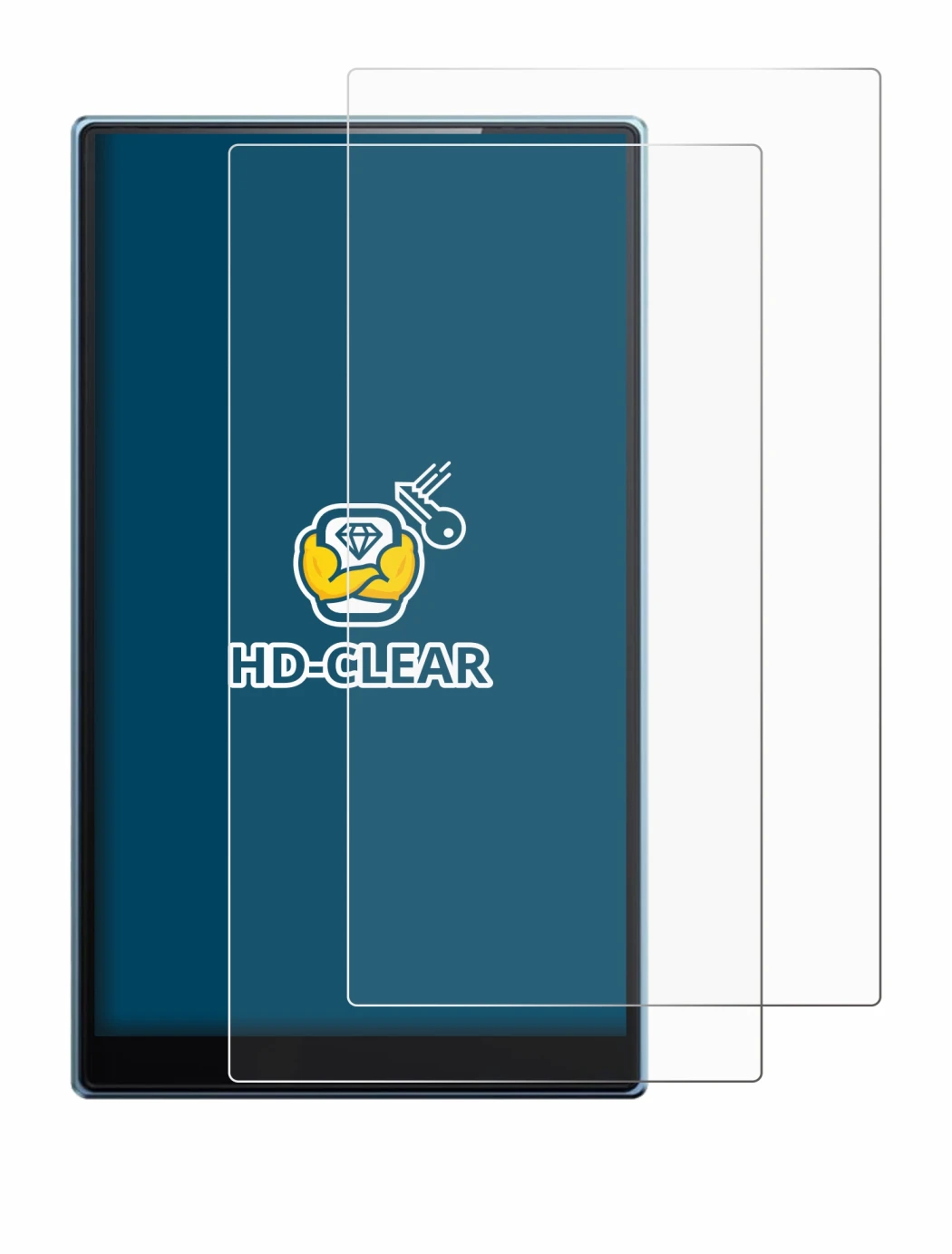 Abbildung des Geräts FiiO JM21 mit einer Vielzahl des Displayschutzes.