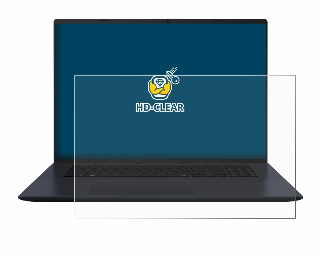 Abbildung des Geräts ASUS Vivobook 18 M1807 mit einer Vielzahl des Displayschutzes.