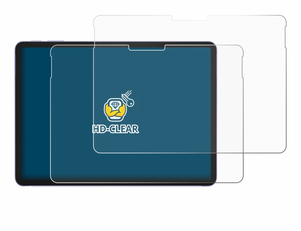 Abbildung des Geräts Microsoft Surface Pro 12 mit einer Vielzahl des Displayschutzes.