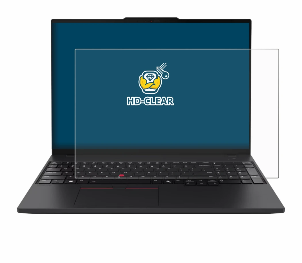 Abbildung des Geräts Lenovo ThinkPad P16s Gen 4 mit einer Vielzahl des Displayschutzes.