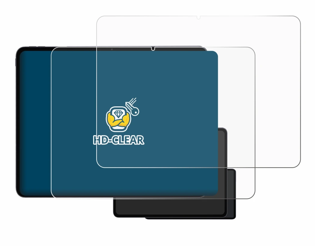 Abbildung des Geräts OnePlus Pad 3 mit einer Vielzahl des Displayschutzes.