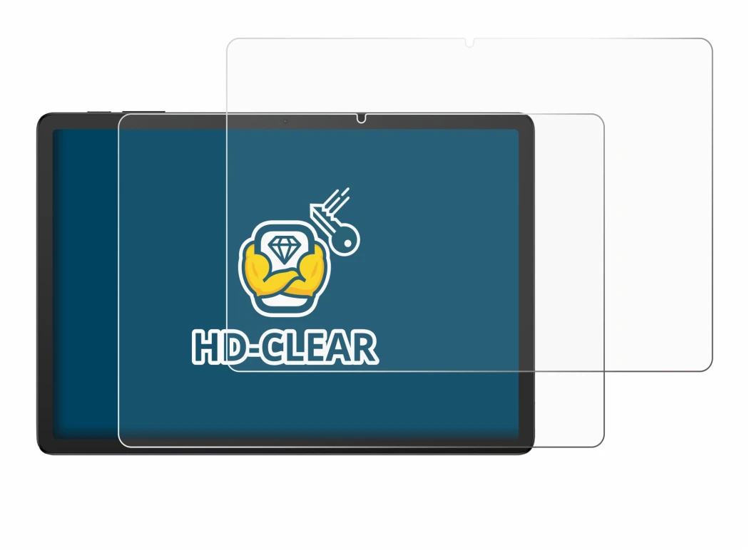 Abbildung des Geräts Doogee Tab G6 Plus mit einer Vielzahl des Displayschutzes.