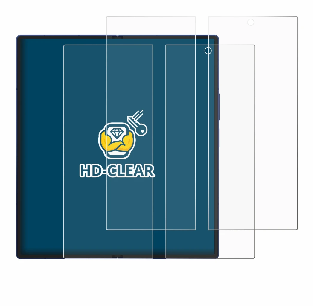 Abbildung des Geräts Samsung Galaxy Z Fold 7 (Inneres Display) mit einer Vielzahl des Displayschutzes.