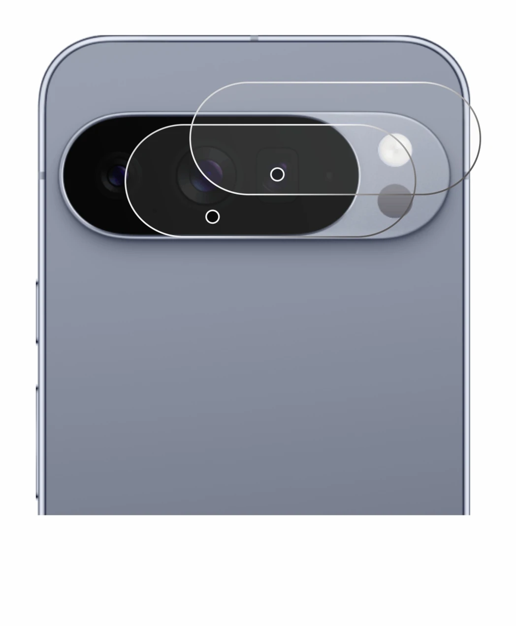 Abbildung des Geräts Google Pixel 10 Pro XL (NUR Kameraschutz) mit einer Vielzahl des Displayschutzes.