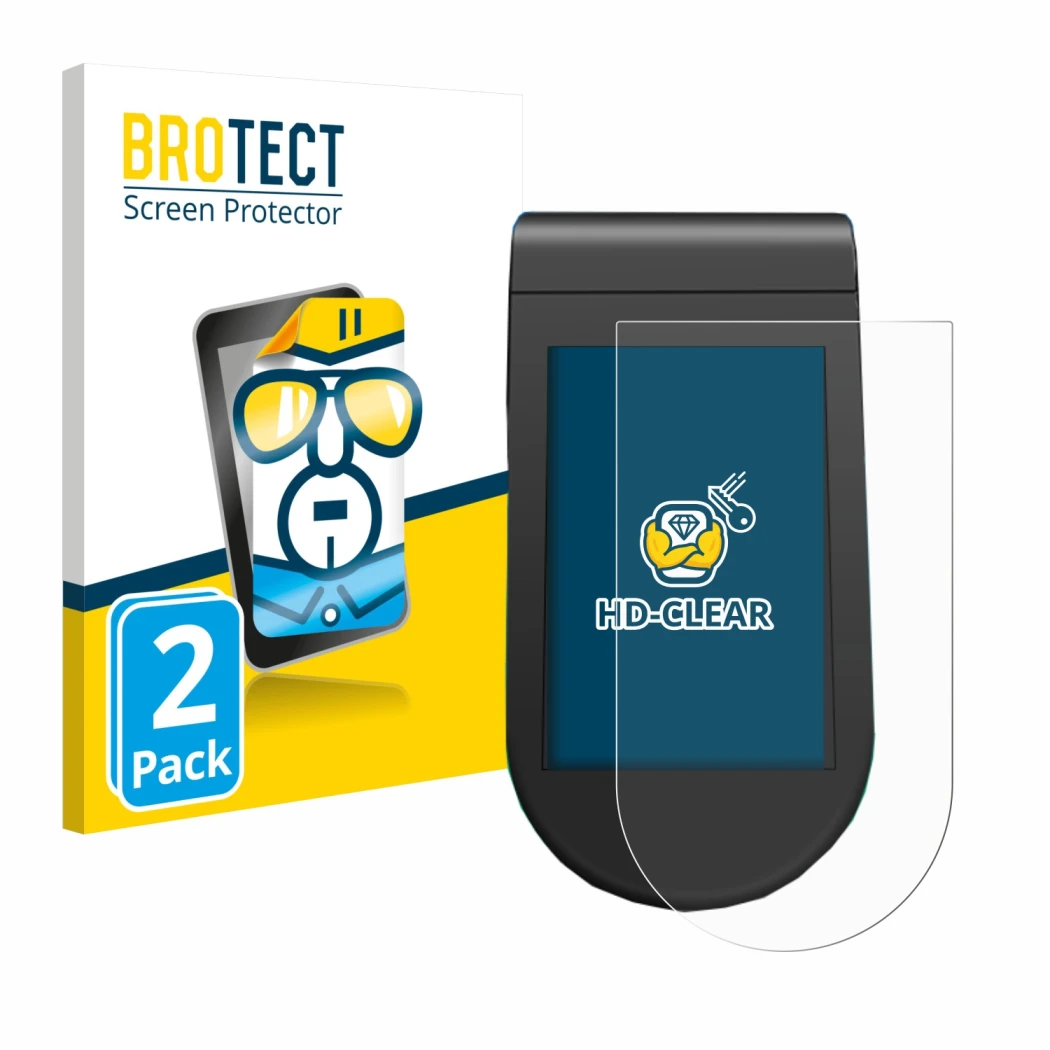 Vorderseite einer Produktverpackung mit dem Markenlogo BROTECT. Daneben ist das Gerät SoFlow SO4 Pro MAX mit dem zugehörigen D