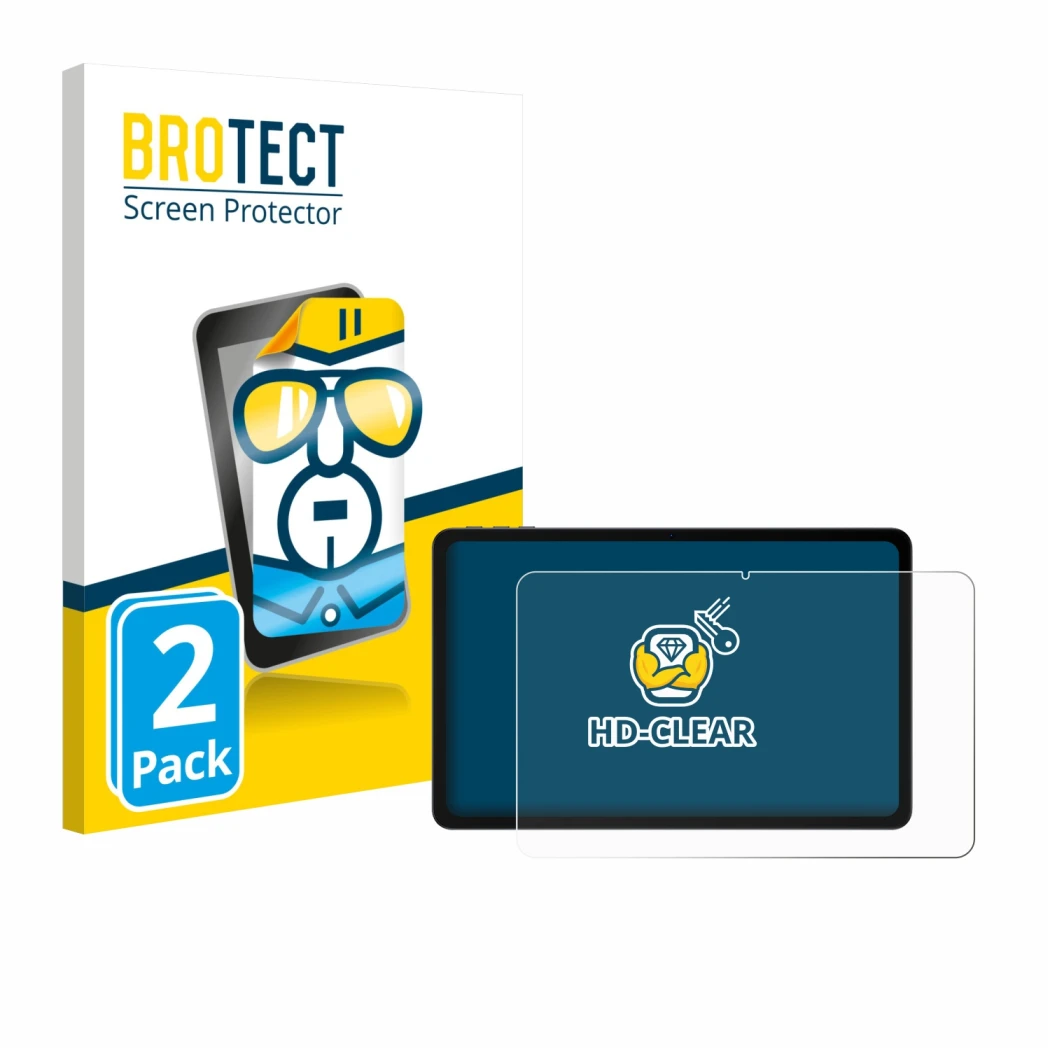 Vorderseite einer Produktverpackung mit dem Markenlogo BROTECT. Daneben ist das Gerät Doogee U12 mit dem zugehörigen Displaysc