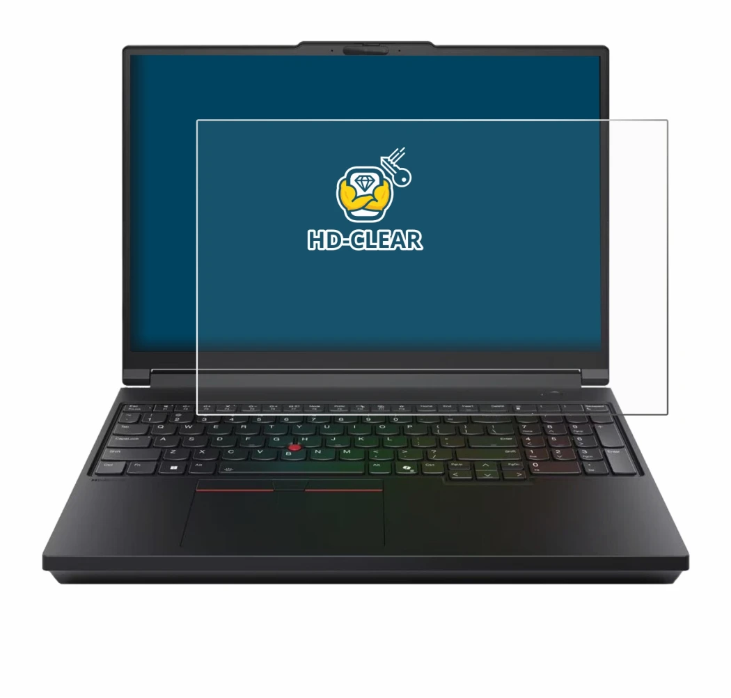 Abbildung des Geräts Lenovo ThinkPad P16 Gen 3 mit einer Vielzahl des Displayschutzes.