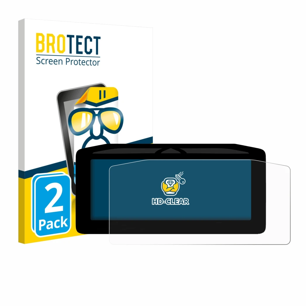 Vorderseite einer Produktverpackung mit dem Markenlogo BROTECT. Daneben ist das Gerät Ducati Panigale V4 2025 mit dem zugehöri