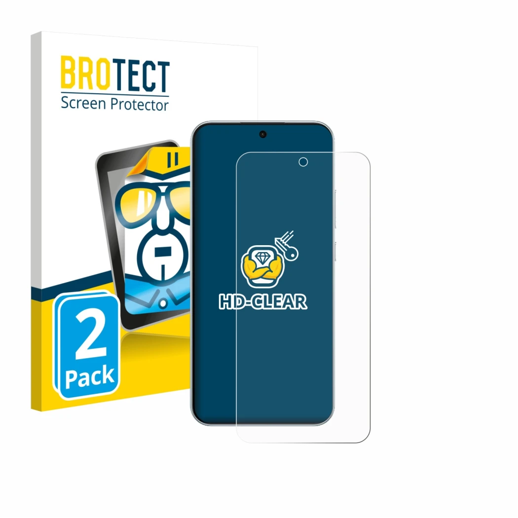 Vorderseite einer Produktverpackung mit dem Markenlogo BROTECT. Daneben ist das Gerät Oppo F31 Pro mit dem zugehörigen Display