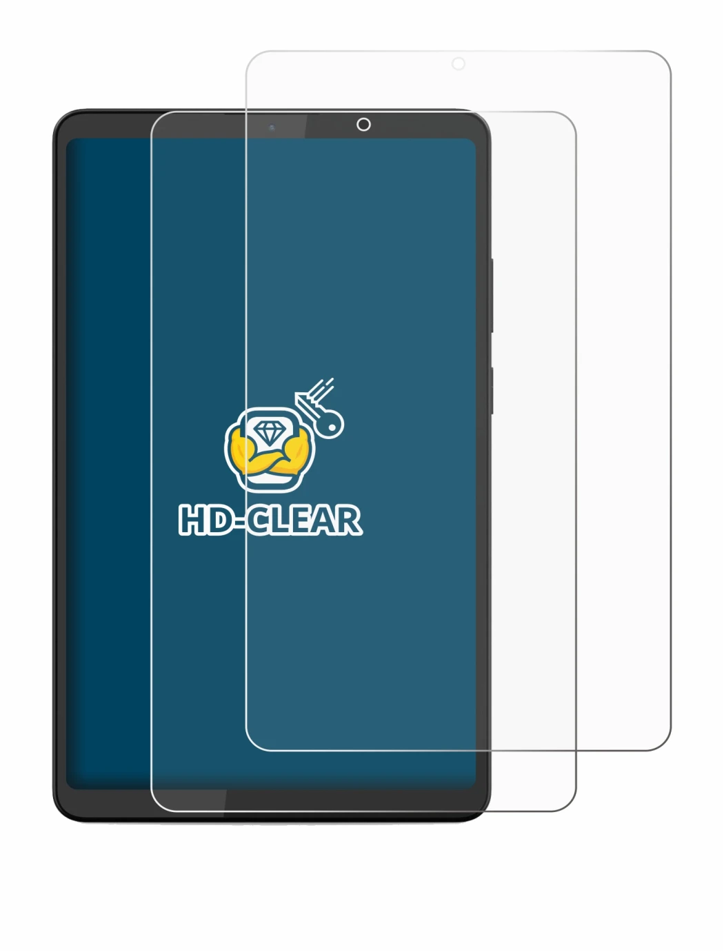 Abbildung des Geräts Lenovo Tab K9 mit einer Vielzahl des Displayschutzes.