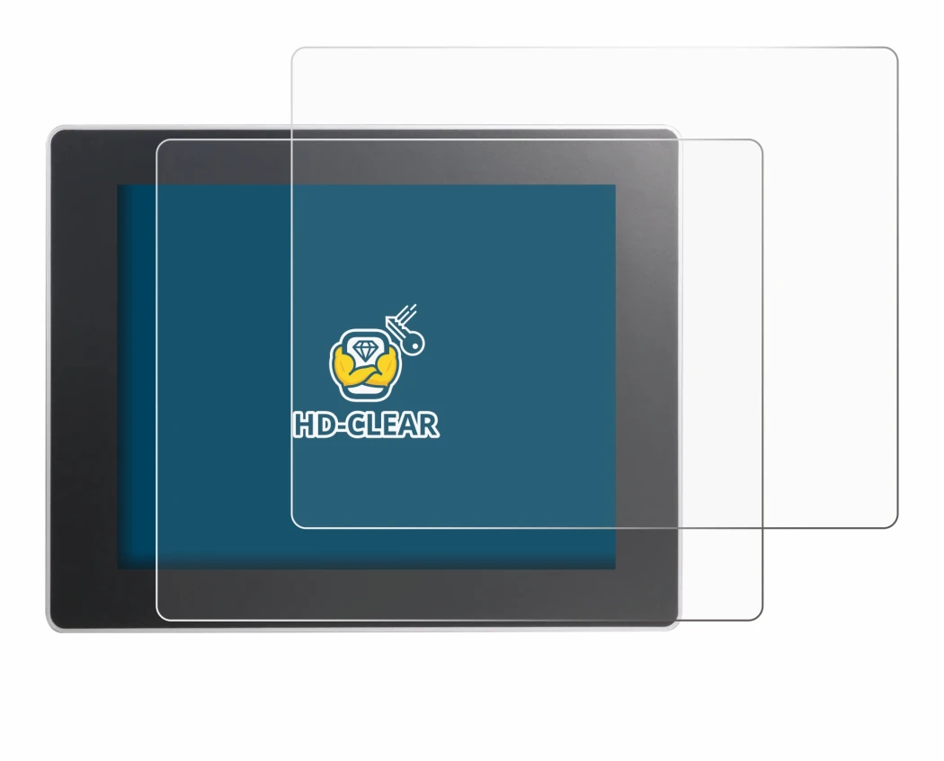 Abbildung des Geräts Weintek cMT3092X mit einer Vielzahl des Displayschutzes.