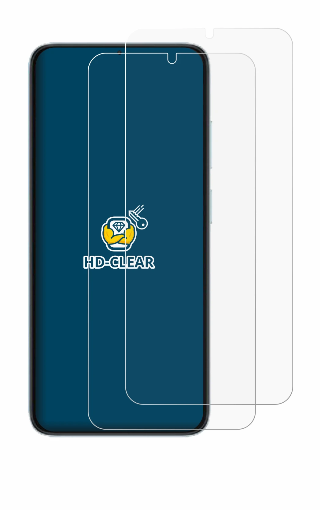 Abbildung des Geräts Doogee Note 60 mit einer Vielzahl des Displayschutzes.