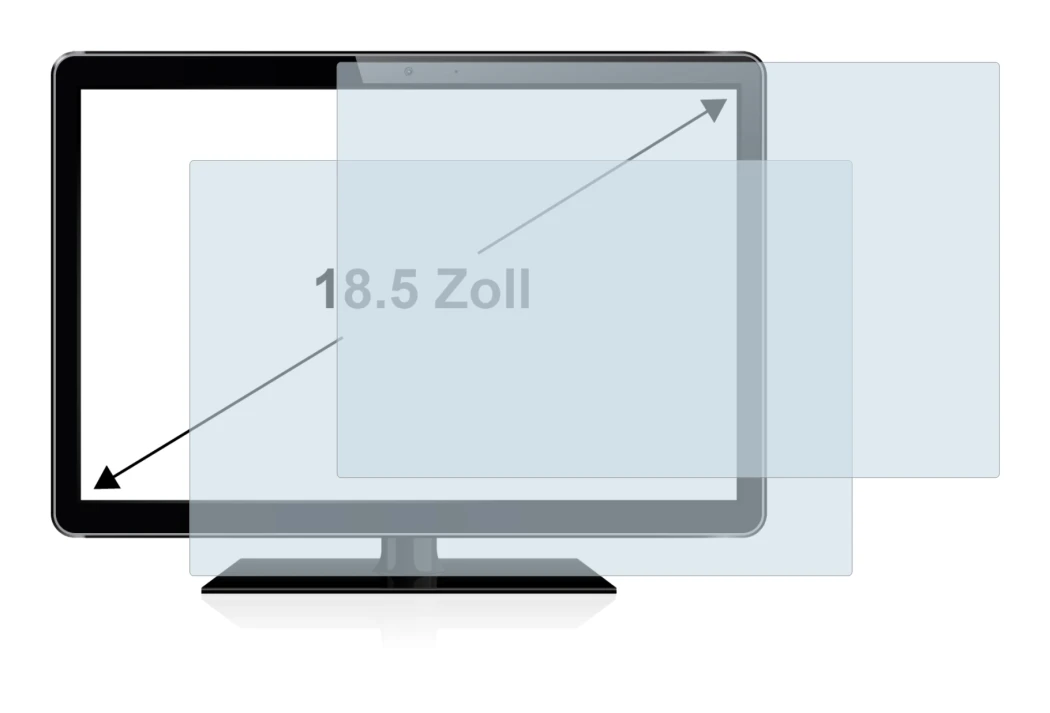 Abbildung des Geräts mit einer Vielzahl des Displayschutzes.