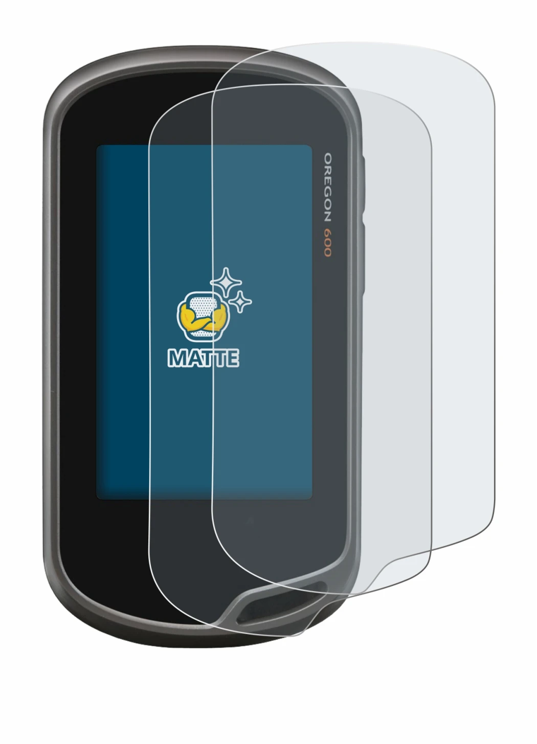 Abbildung des Geräts Garmin Oregon 600 mit einer Vielzahl des Displayschutzes.