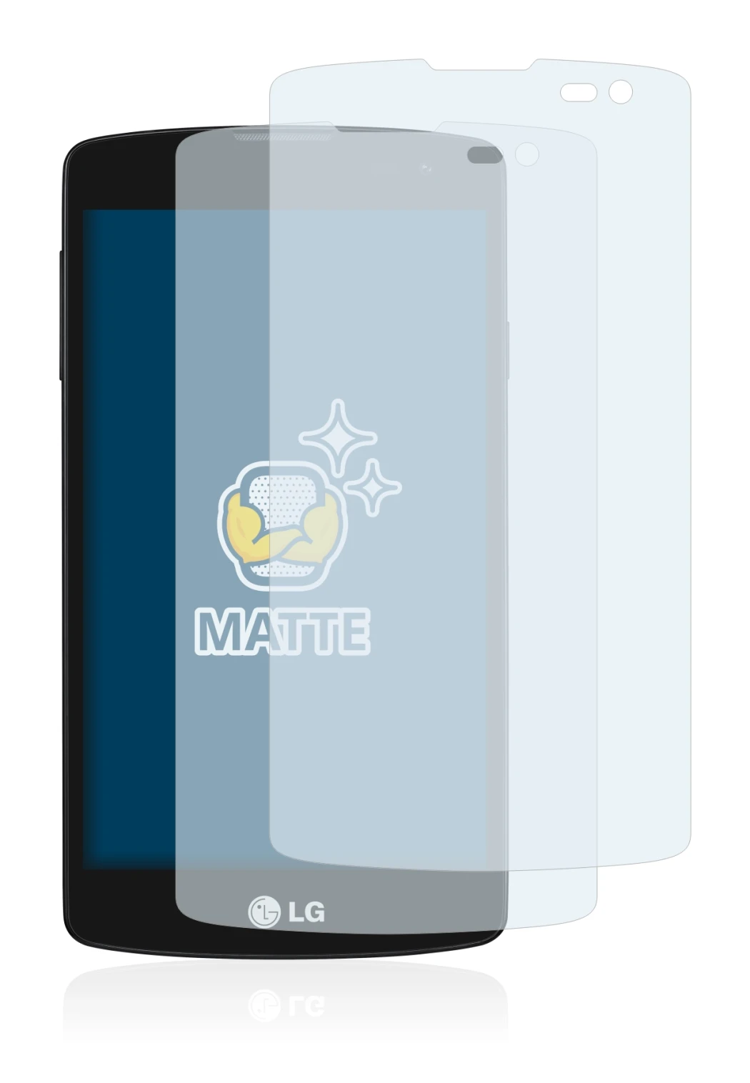 Abbildung des Geräts LG F60 mit einer Vielzahl des Displayschutzes.