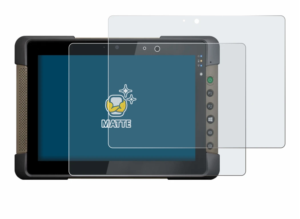 Abbildung des Geräts Getac T800 mit einer Vielzahl des Displayschutzes.