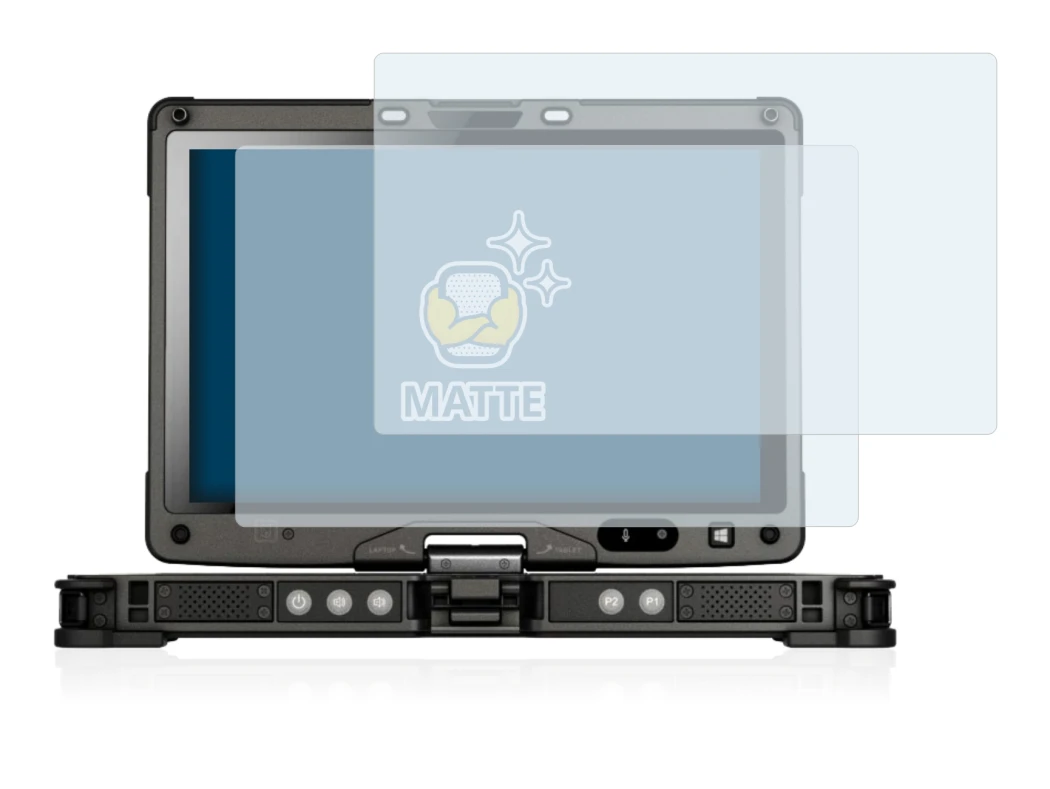 Abbildung des Geräts Getac V110 mit einer Vielzahl des Displayschutzes.