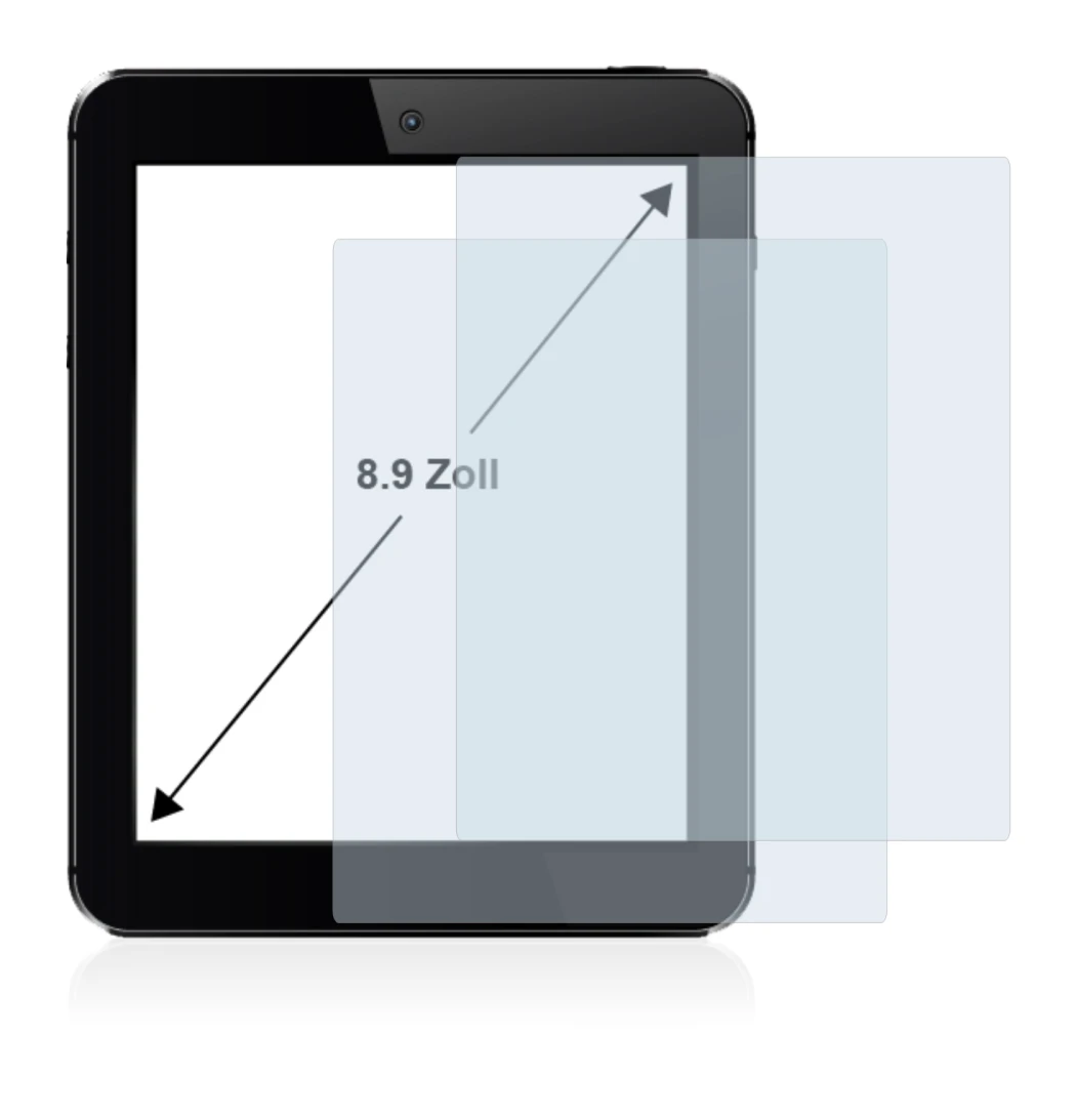 Abbildung des Geräts mit einer Vielzahl des Displayschutzes.