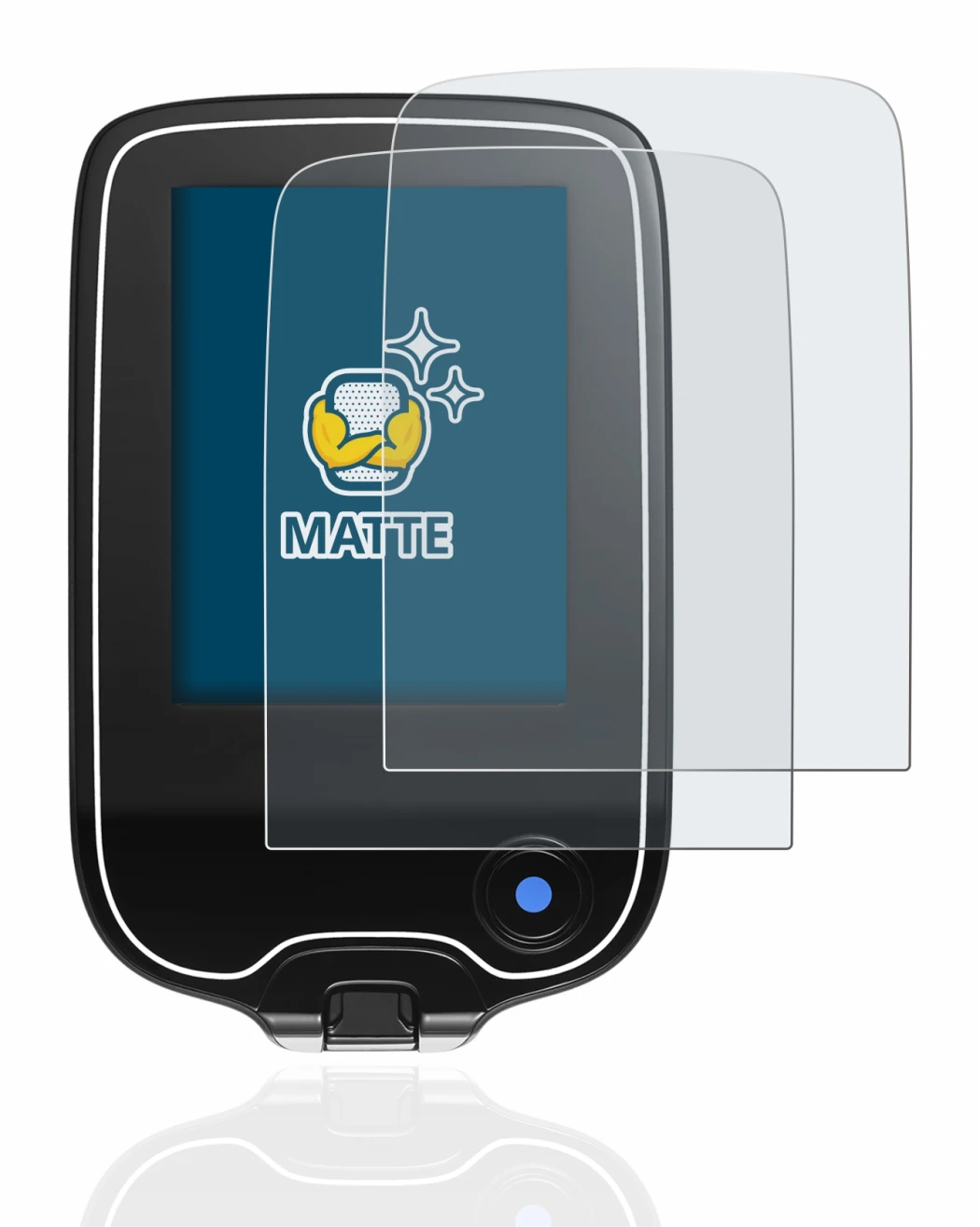 Abbildung des Geräts Freestyle Libre mit einer Vielzahl des Displayschutzes.