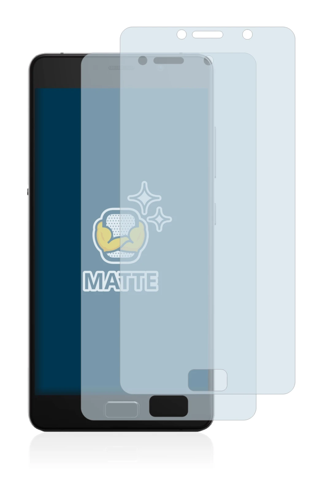 Abbildung des Geräts Lenovo P2 mit einer Vielzahl des Displayschutzes.