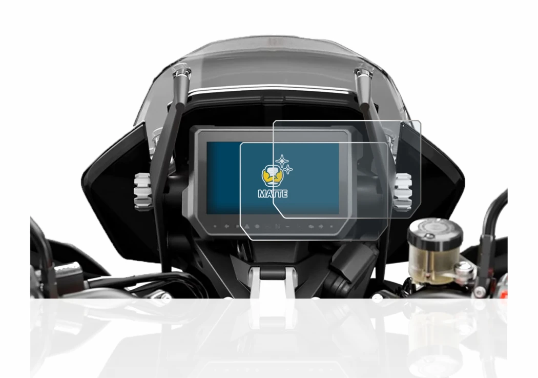 Abbildung des Geräts KTM 1290 Super Adventure S 2017 Tachoanzeige mit einer Vielzahl des Displayschutzes.