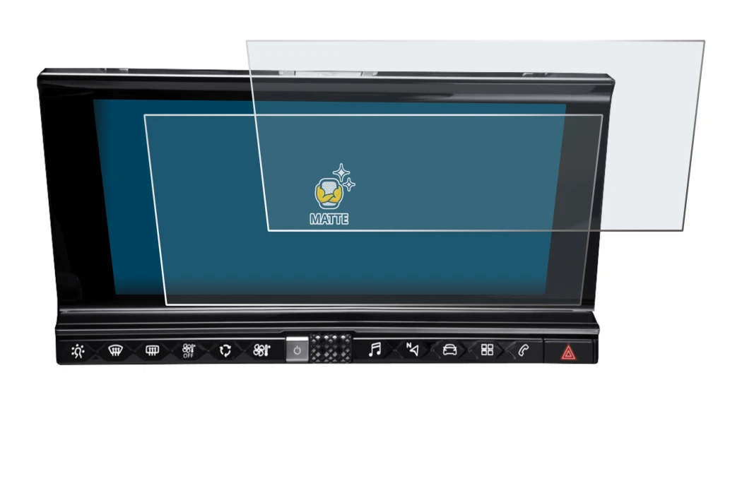 Abbildung des Geräts DS 7 Crossback Infotainmentsystem mit einer Vielzahl des Displayschutzes.