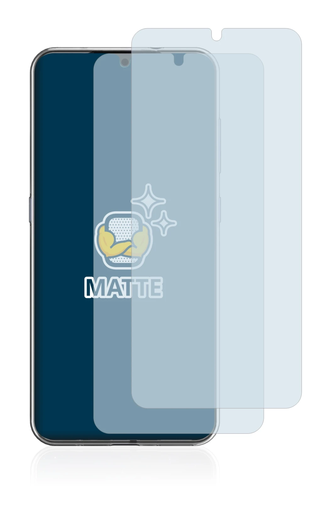 Abbildung des Geräts Nokia 7.2 mit einer Vielzahl des Displayschutzes.