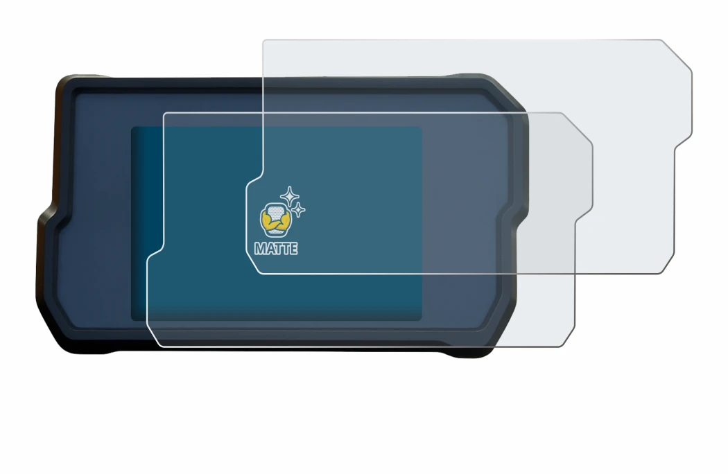 Abbildung des Geräts KTM 790 Adventure 2019+ mit einer Vielzahl des Displayschutzes.