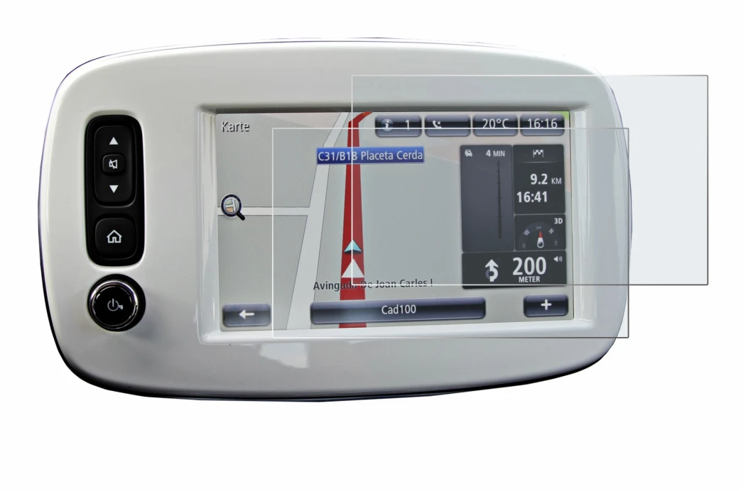 Abbildung des Geräts TomTom Smart 453 2018 mit einer Vielzahl des Displayschutzes.