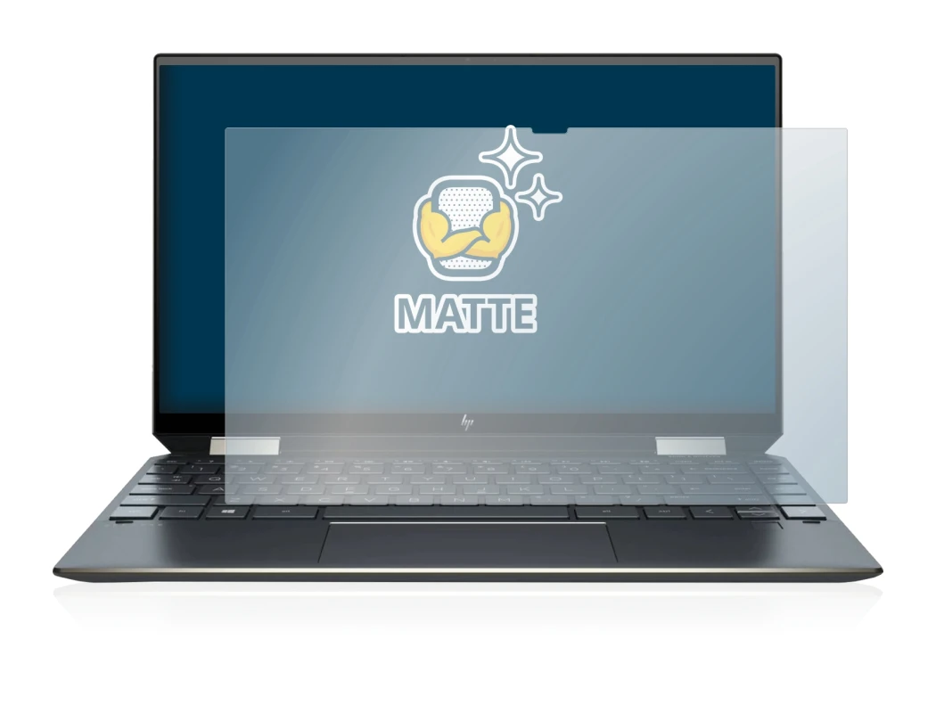 Abbildung des Geräts HP Spectre x360 13-aw0000ns mit einer Vielzahl des Displayschutzes.