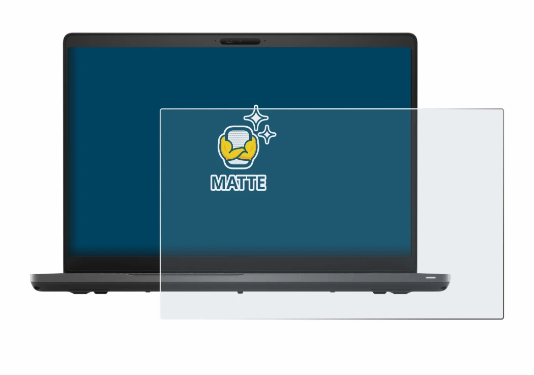 Abbildung des Geräts Dell Latitude 5500 mit einer Vielzahl des Displayschutzes.